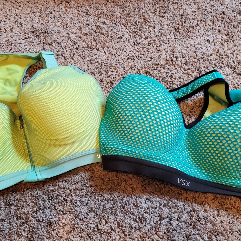 2 VSX Victoria's Secret Sports Bras 34DD